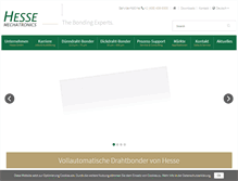 Tablet Screenshot of hesse-mechatronics.com